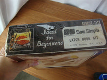 Load image into Gallery viewer, 1979 Sew Simple Sunrise T518 Latch Hook Pillow Kit 12"x12" NOS NIB