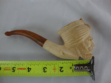 Load image into Gallery viewer, Vintage Sultan Murat Meerschaum Turkey Hand Carved Tobacco Pipe Smoked