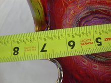 Load image into Gallery viewer, Vintage Fenton Red Carnival Persian Medallion Carnival Glass Ruffled Basket