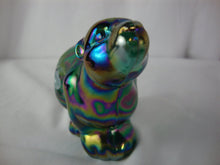 Load image into Gallery viewer, Vintage Fenton Green Carnival Glass Handpainted Polar Bear Figurine