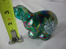 Load image into Gallery viewer, Vintage Fenton Green Carnival Glass Handpainted Polar Bear Figurine