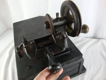 Load image into Gallery viewer, Vintage Yale USA Key Cutting Machine on Painted Wood Stand with Drawers
