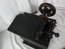 Load image into Gallery viewer, Vintage Yale USA Key Cutting Machine on Painted Wood Stand with Drawers