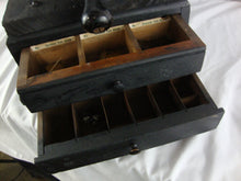 Load image into Gallery viewer, Vintage Yale USA Key Cutting Machine on Painted Wood Stand with Drawers