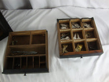 Load image into Gallery viewer, Vintage Yale USA Key Cutting Machine on Painted Wood Stand with Drawers