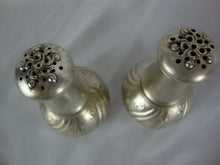Load image into Gallery viewer, Vintage Marmod Jaccard Silverplate Flower Scrollwork Salt & Pepper Shakers Set