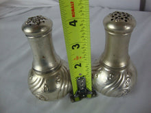 Load image into Gallery viewer, Vintage Marmod Jaccard Silverplate Flower Scrollwork Salt & Pepper Shakers Set