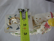 Load image into Gallery viewer, Vintage Tilso Japan Ceramic Farm Girl with Cow Figurine Trinket Box