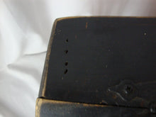 Load image into Gallery viewer, Vintage Black Painted Pine Farmhouse Bread Box Hinged Lid