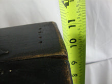 Load image into Gallery viewer, Vintage Black Painted Pine Farmhouse Bread Box Hinged Lid