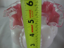 Load image into Gallery viewer, Vintage Fenton Pink Crest Beaded Melon Glass Vase