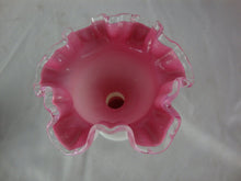 Load image into Gallery viewer, Vintage Fenton Pink Peach Crest Pedestal Candle Holder