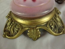 Load image into Gallery viewer, Vintage Fenton Cranberry Coin Dot Double Handle Urn Vase Electric Lamp Base NO SHADE