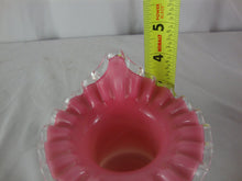 Load image into Gallery viewer, Vintage Fenton Peach Pink Crest Jack in the Pulpit Small Vase