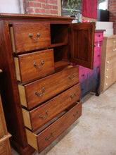 Load image into Gallery viewer, Vintage Lexington USA Oak Gentleman's Chest Tall Dresser