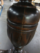 Load image into Gallery viewer, Vintage Jacobean Egg Dart Hidden Leaf Library Dining Table