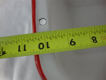Load image into Gallery viewer, Antique Enamel White with Red Trim Small Baking Dish