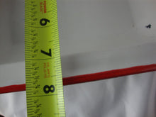 Load image into Gallery viewer, Antique Enamel White with Red Trim Small Baking Dish