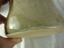 Load image into Gallery viewer, 1995 Frogtown Pottery Blue Tan Salt Honey Jar with Lid with Cutout