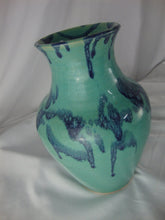 Load image into Gallery viewer, 1994 King Road Pottery Aqua and Blue Pottery Vase