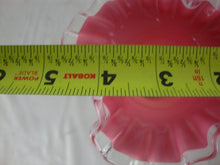 Load image into Gallery viewer, Vintage Early Fenton Pink Crest Swirl Body Crimped Vase