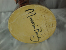 Load image into Gallery viewer, Marvin Bailey Folk Art Pottery Brown Blue Brown Snake Face Jug 9 Inch