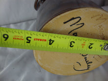 Load image into Gallery viewer, Marvin Bailey Folk Art Pottery Brown Blue Brown Snake Face Jug 9 Inch