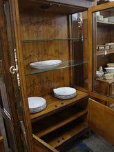 Load image into Gallery viewer, Vintage Lexington Floral Grapes Two Door China Display Hutch Cabinet