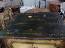 Load image into Gallery viewer, Vintage Cottage Painted Rose Floral Armoire Storage Cabinet