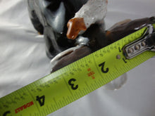 Load image into Gallery viewer, Lynn Bailey Pottery Black Bull Cow Pig Hen on Back Lamb on Neck 6 Inch