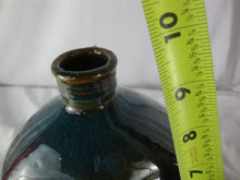 Load image into Gallery viewer, Marvin Bailey Folk Art Potter Blue Green 1 Tooth Chubby Ugly Face Jug 9 Inch