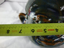 Load image into Gallery viewer, Marvin Bailey Folk Art Potter Blue Green 1 Tooth Chubby Ugly Face Jug 9 Inch