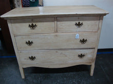 Load image into Gallery viewer, Antique Painted Oak 2 Over 2 Dresser Brass Hardware