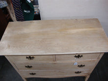 Load image into Gallery viewer, Antique Painted Oak 2 Over 2 Dresser Brass Hardware