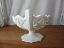 Load image into Gallery viewer, Vintage Tiffin Franciscan Williamsburg White Milk Glass Double Handle Compote Bowl