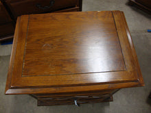 Load image into Gallery viewer, Vintage Young Hinkle Country Spanish Oak Two Drawer Nightstand Table