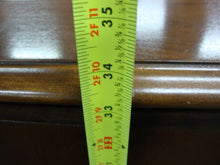 Load image into Gallery viewer, Vintage Wood Veneer Two Over Two Dresser with Attached Mirror