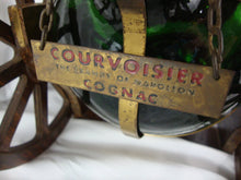 Load image into Gallery viewer, Vintage Courvoisier Cognac Empty Gallon Bottle on Canon Pour Stand