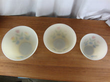 Load image into Gallery viewer, Vintage Fire King Tulip Milk Glass Nesting Mixing Bowls Set of 3