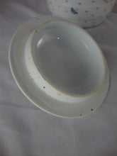 Load image into Gallery viewer, Vintage Floral Butterfly Barrel Style Biscuit Cookie Jar with Lid