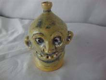 Load image into Gallery viewer, Marvin Bailey Folk Art Pottery Mini Cream Blue 4 Tooth Ugly Jug 4 1/2" Inch