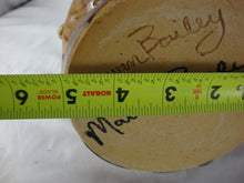 Load image into Gallery viewer, Marvin Bailey Folk Art Potter Alkaline Glaze Tan Five Tooth 8 Inch Ugly Face Jug