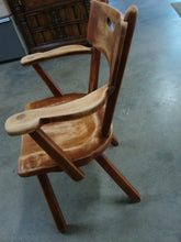 Load image into Gallery viewer, Vintage Cushman Colonial Malden 4-24E Rustic Solid Wood Chair with Arms