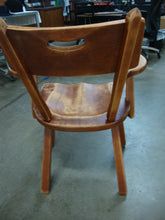 Load image into Gallery viewer, Vintage Cushman Colonial Malden 4-24E Rustic Solid Wood Chair with Arms