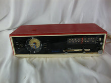 Load image into Gallery viewer, Vintage Westinghouse RLF4220A Matador Red/White Plastic AMFM Radio and Clock with Alarm *WORKING*