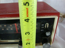 Load image into Gallery viewer, Vintage Westinghouse RLF4220A Matador Red/White Plastic AMFM Radio and Clock with Alarm *WORKING*