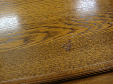 Load image into Gallery viewer, Vintage Oak Roll Top Two Piece Knee Hole Desk with Key