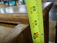 Load image into Gallery viewer, Vintage Oak Roll Top Two Piece Knee Hole Desk with Key