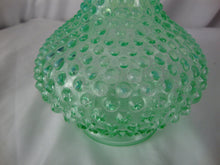 Load image into Gallery viewer, Vintage Fenton Historic Collection Willow Green Hobnail Glass Jack Pulpit Vase