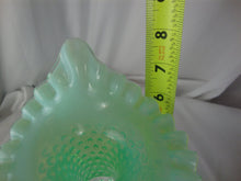 Load image into Gallery viewer, Vintage Fenton Historic Collection Willow Green Hobnail Glass Jack Pulpit Vase
